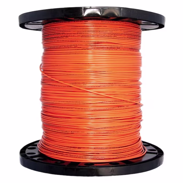 Southwire SIMpull 500-ft 6 -AWG Orange Stranded Copper THHN wire ( By-the-roll )