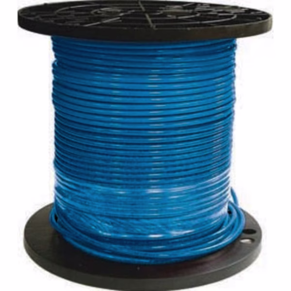 Southwire SIMpull 500-ft 6 -AWG Blue Stranded Copper THHN wire ( By-the-roll )