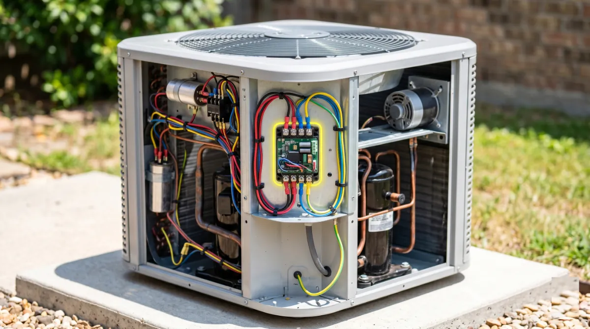 4 ton AC soft start kit installation reducing compressor startup surge for smaller generator compatibility