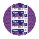 Southwire 100-ft 12 / 3 / Romex SIMpull Solid Indoor CU NM-B W/G Individual pack ( By-the-roll )
