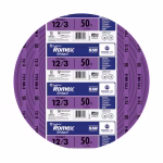 Southwire 50-ft 12 / 3 / Romex SIMpull Solid Indoor CU NM-B W/G Individual pack ( By-the-roll )