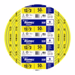 Southwire 50-ft 12 / 2 / Romex SIMpull Solid Indoor CU NM-B W/G Individual pack ( By-the-roll )