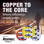 Southwire 250-ft 12 / 2 / 2 Romex SIMpull Solid Indoor CU NM-B W/G Individual pack ( By-the-roll ) - Image 3