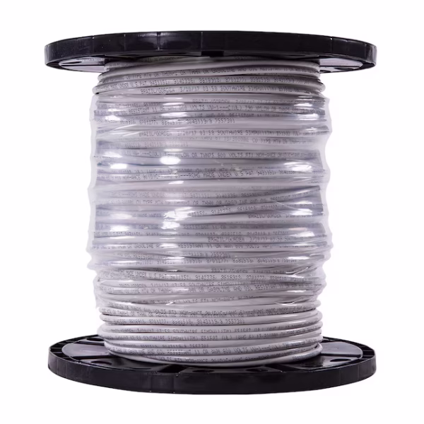 Southwire SIMpull 500-ft 6 -AWG White Stranded Copper THHN wire ( By-the-roll )