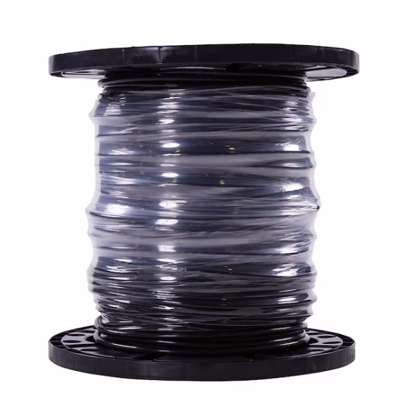 Southwire SIMpull 500-ft 6 -AWG Black Stranded Copper THHN wire ( By-the-roll )