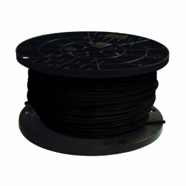 82569327 Southwire SIMpull 500-ft 8 -AWG Black Stranded Copper THHN wire ( By-the-roll ) - Image 1