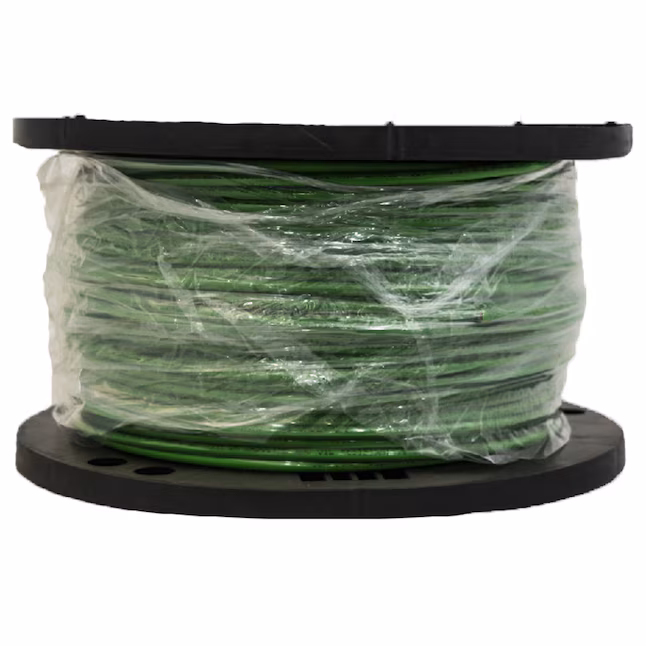 82569328 Southwire SIMpull 500-ft 8 -AWG Green Stranded Copper THHN wire ( By-the-roll ) - Image 1