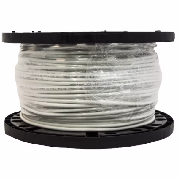 Southwire SIMpull 500-ft 8 -AWG White Stranded Copper THHN wire ( By-the-roll )