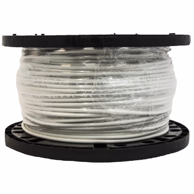 82569330 Southwire SIMpull 500-ft 8 -AWG White Stranded Copper THHN wire ( By-the-roll ) - Image 1