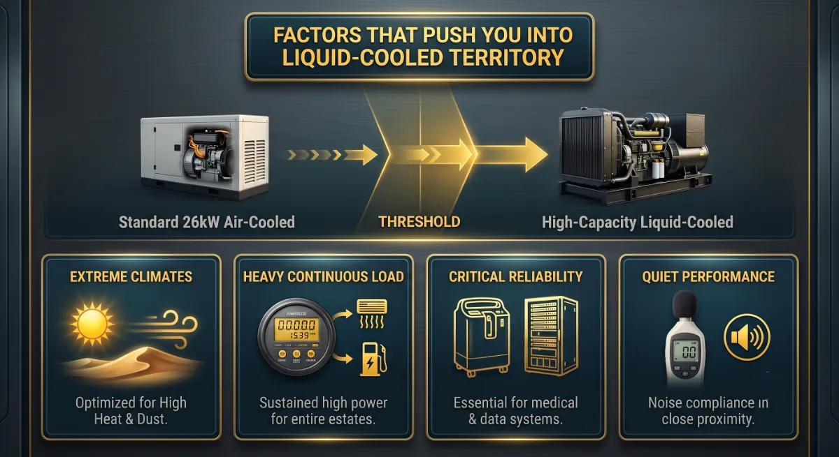 home liquid-cooled triggers showing dual AC EV charging pool equipment and workshop as upsize factors