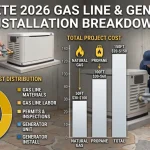Gas Line Cost for Generac Install: Complete 2026 Breakdown