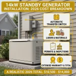 Generac 14kW Installation Cost: Complete 2026 Breakdown