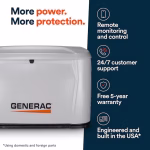 Generac 7257 10kW Home Standby Generator Dual Fuel Liquid Propane or Natural Gas - Image 2