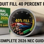 Conduit Fill 40 Percent Rule: Complete 2026 NEC Guide