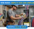 NEC wire bend radius requirements showing wire bending space at panel terminals and conductor bend radius in electrical enclosure
