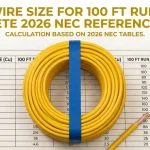Wire Size for 100 ft Run: Complete 2026 NEC Reference Guide