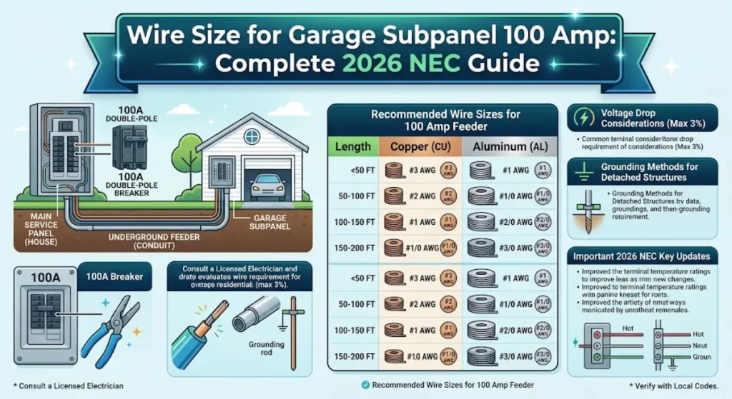2 AWG copper wire and SER cable for garage subpanel 100 amp feeder installation with isolated neutral bar