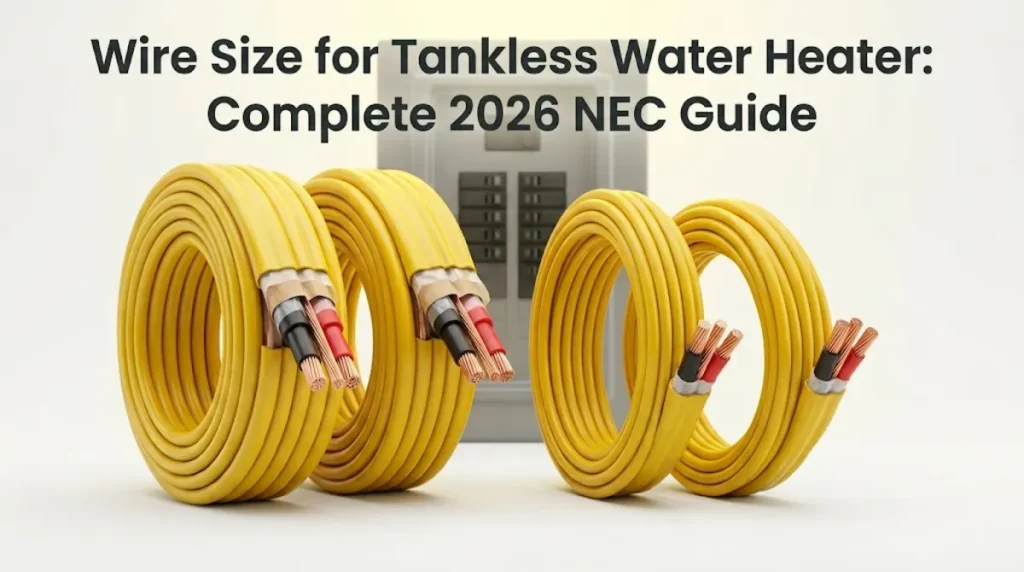 Wire Size for Tankless Water Heater: Complete 2026 NEC Guide
